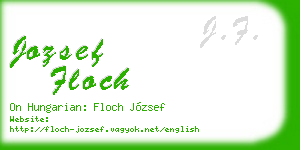 jozsef floch business card